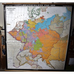 Deutschland zur Zeit Friedrichs des Großen und der Franzosischen Revolution : 1740-1801  (Large Pull Down Map)